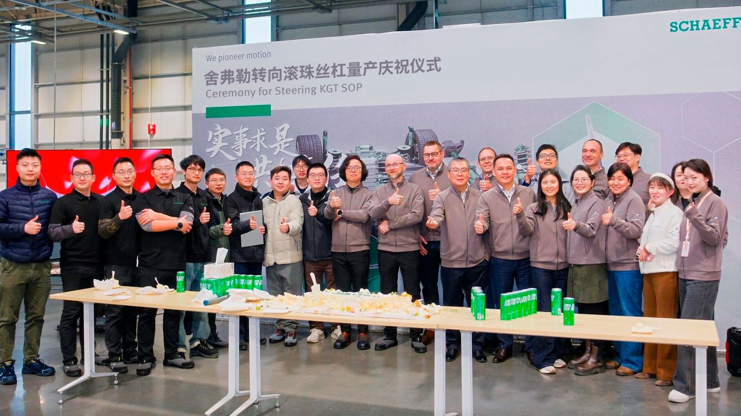 グローバルな生産ネットワーク：シェフラーは2月に中国・湘潭工場でステアリングシステム用ボールねじ駆動装置の生産を開始しました。 写真：シェフラー