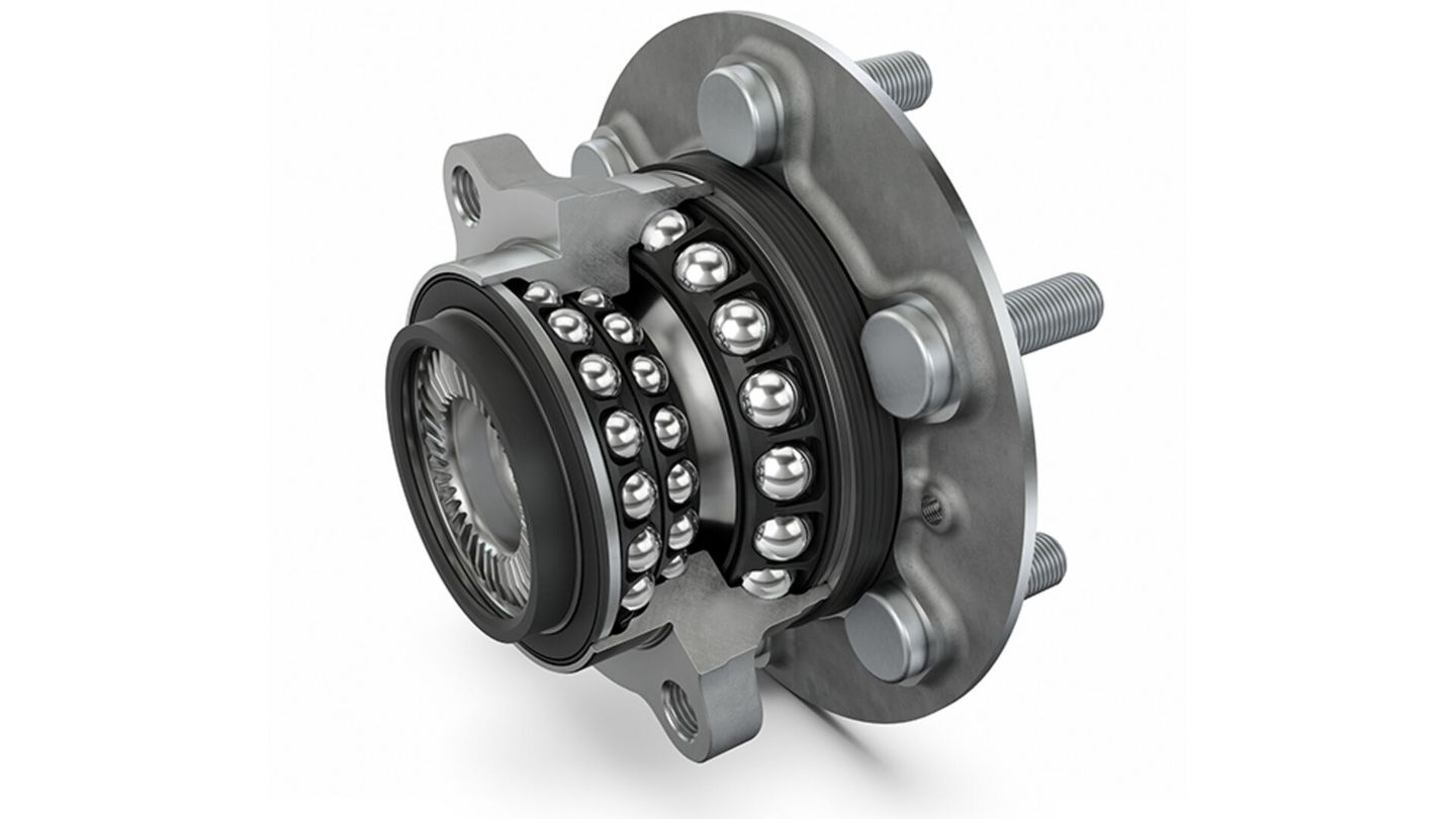 Schaeffler’s TriFinity wheel bearing combines the low-friction benefits of ball bearings with the load-carrying capacity of tapered roller bearings