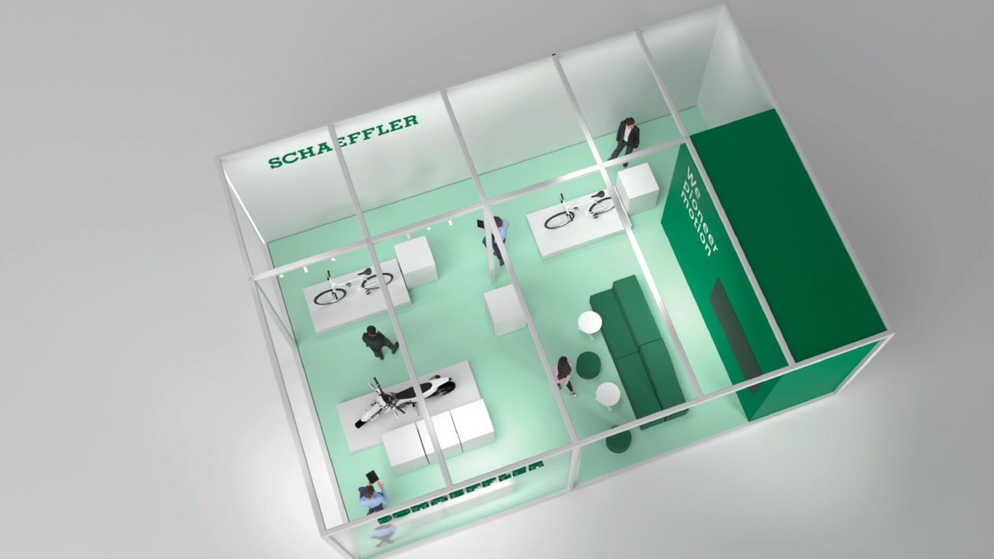 Schaeffler booth will include three exhibits showcasing electrification, hybrid and combustion solutions. Picture: Schaeffler