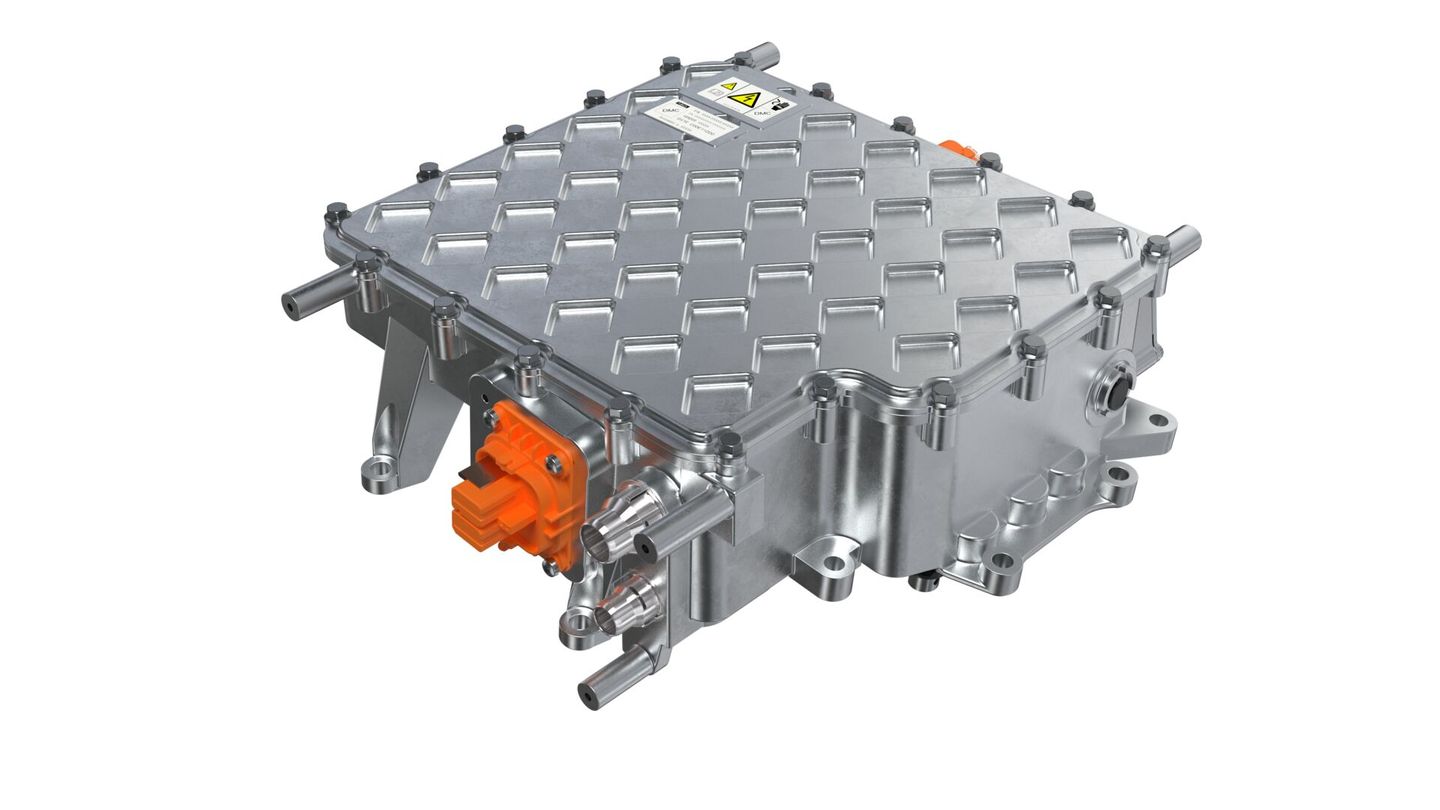 Schaeffler Doppelinverter für den Einsatz in zwei Fahrzeugplattformen in Nordamerika. (Bild: Schaeffler)