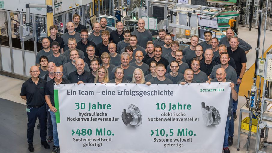 30 Jahre Nockenwellenversteller von Schaeffler: Globales Erfolgsprodukt über 480 Millionen Mal produziert